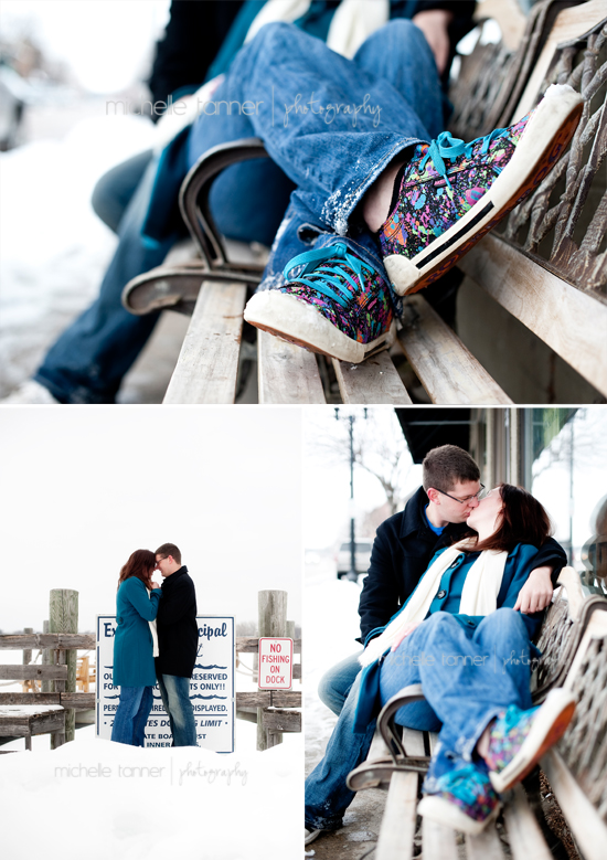 Adorable engaged couple pose for engagement pictures in Minneapolis
